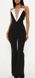 DEEP V CUT JUMPSUIT