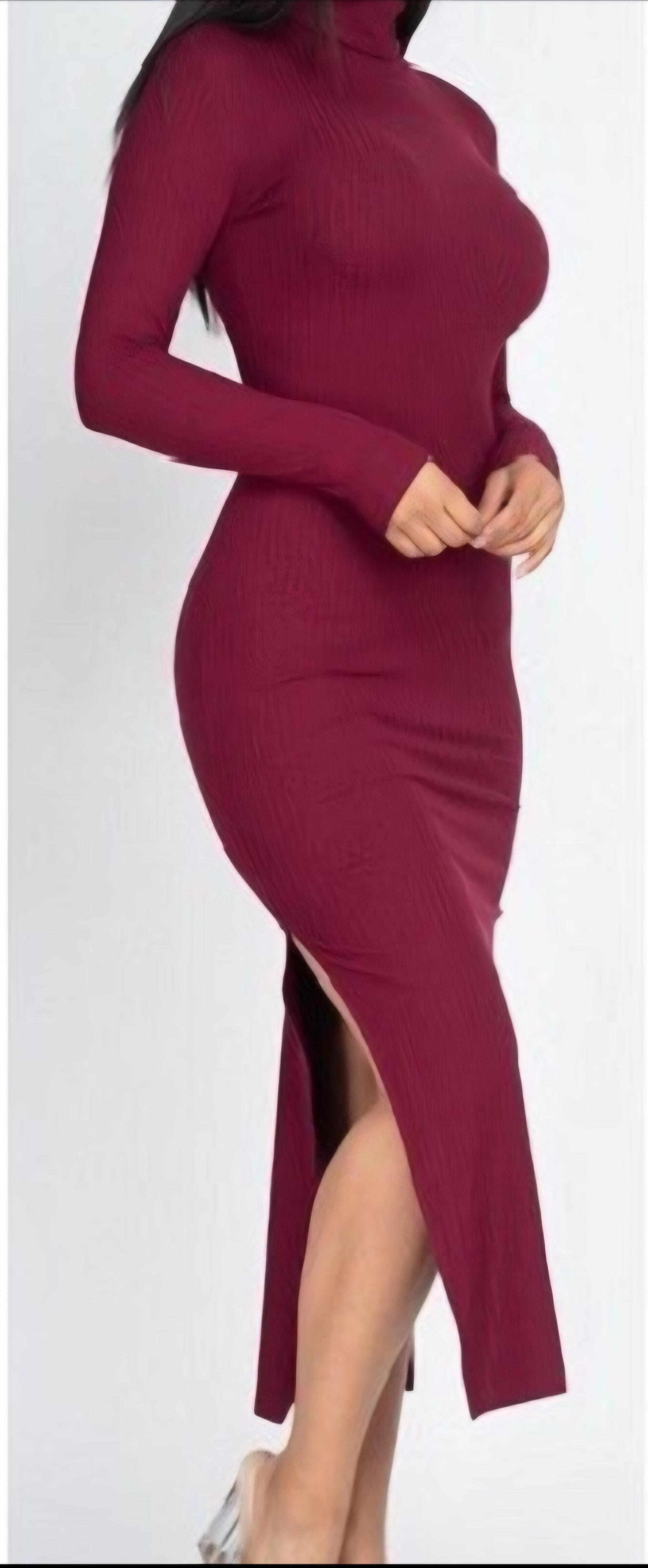 DOUBLE HIGH SLIT DRESS